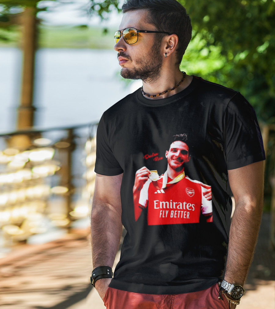 Declan Rice Arsenal Premier League Winner 2026 Emirates Fly Better T-Shirt