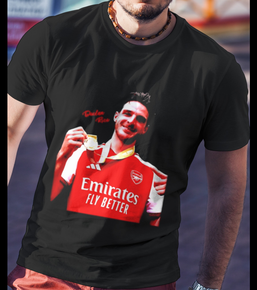 Declan Rice Arsenal Premier League Winner 2026 Emirates Fly Better T-Shirt