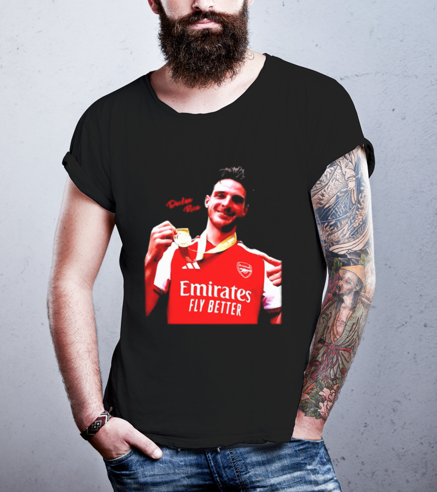 Declan Rice Arsenal Premier League Winner 2026 Emirates Fly Better T-Shirt