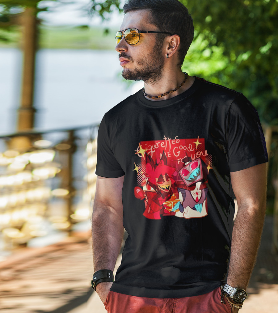 Radiostatic Sparks Duo Cigarettes Are Good For You Sparkling Characters T-Shirt