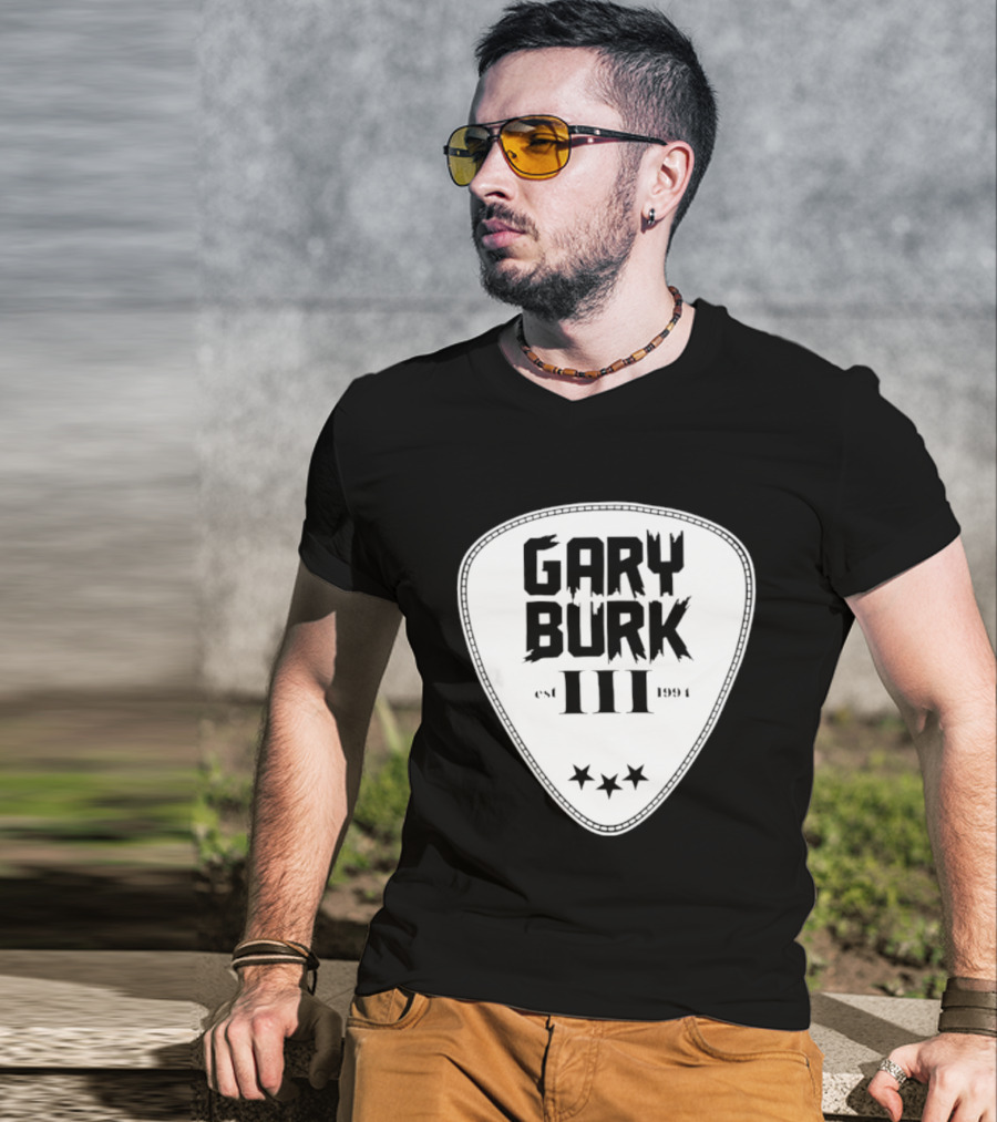 Gary Burk III Est 1994 Guitar Pick Musician Stars T-Shirt