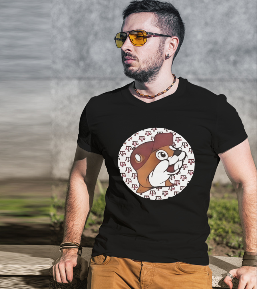 Texas A&M X Buc Ee's Unique TX Football Mashup Two Sided T-Shirt
