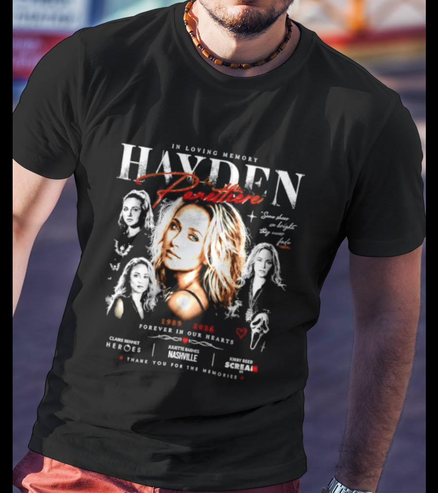In Loving Memory Hayden 1989 2026 Forever In Our Hearts Heroes Thank You For The Memories T-Shirt