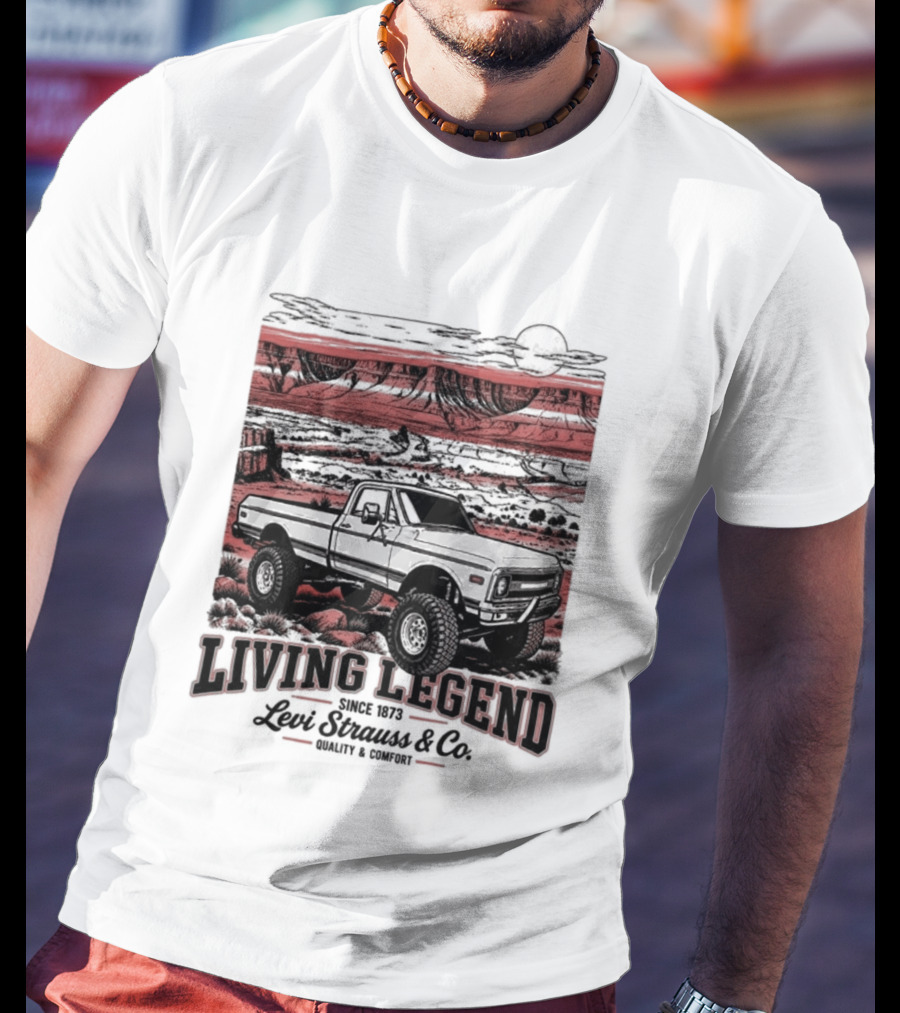 Living Legend Lewis Bros Motor Co Four Wheel Drive Trail Racing Adventure T-Shirt