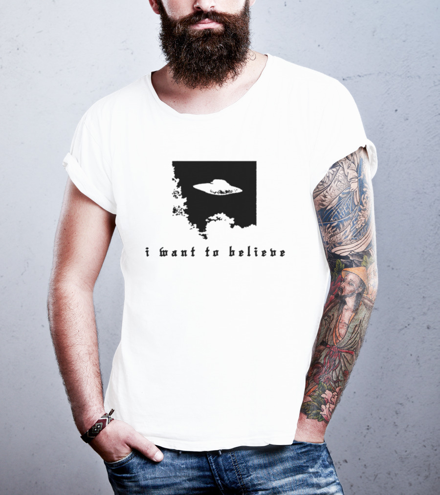 I Want To Believe UFO The X Files Alien T-Shirt