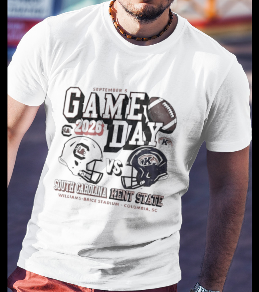 South Carolina Vs Kent State 2026 Game Day Football Helmets Williams Brice Stadium Columbia SC T-Shirt