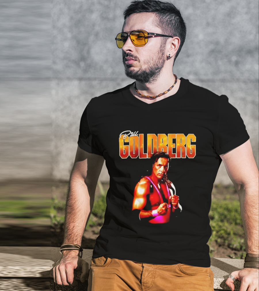 Bill Goldberg Bret Hart Portrait Wrestling Legends T-Shirt