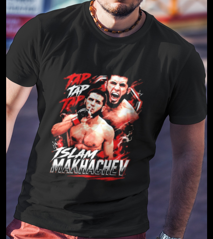Islam Makhachev Tap Tap Tap UFC MMA Mixed Martial Arts Fighter T-Shirt