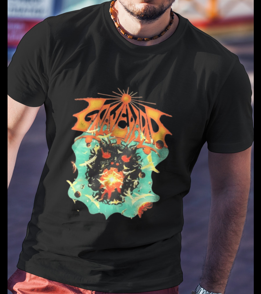Graveyard Cosmic Energy Explosion With Surreal T-Shirt