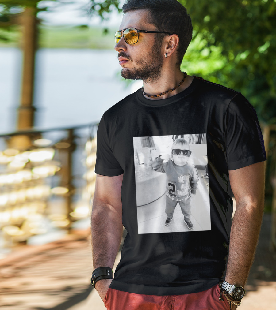 Hasbulla Hasbik Photo 23 Track And Field Black And White T-Shirt