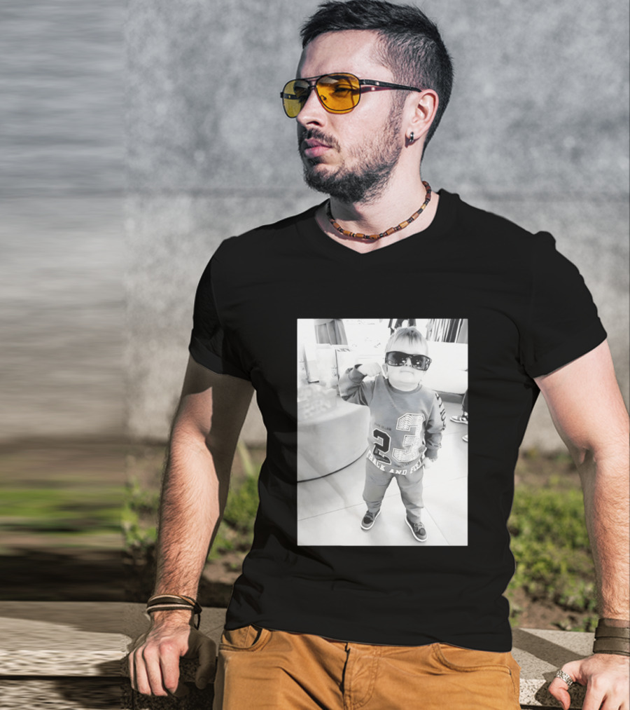 Hasbulla Hasbik Photo 23 Track And Field Black And White T-Shirt