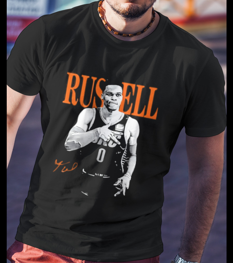 Russell Westbrook Oklahoma City Thunder 0 Basketball Fan T-Shirt
