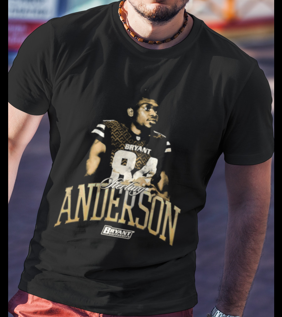 Bryant University Bulldogs Sterling Anderson 84 Player T-Shirt