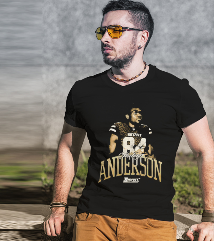 Bryant University Bulldogs Sterling Anderson 84 Player T-Shirt
