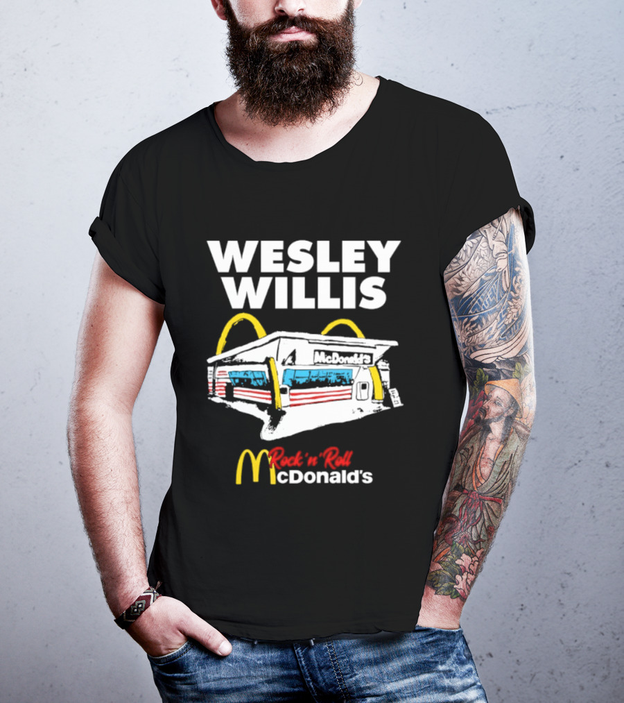 Wesley Willis Rock 'n' Roll McDonald's Vintage Fast Food T-Shirt