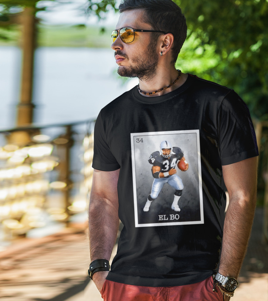 Las Vegas Raiders Football 34 EL BO Jackson T-Shirt