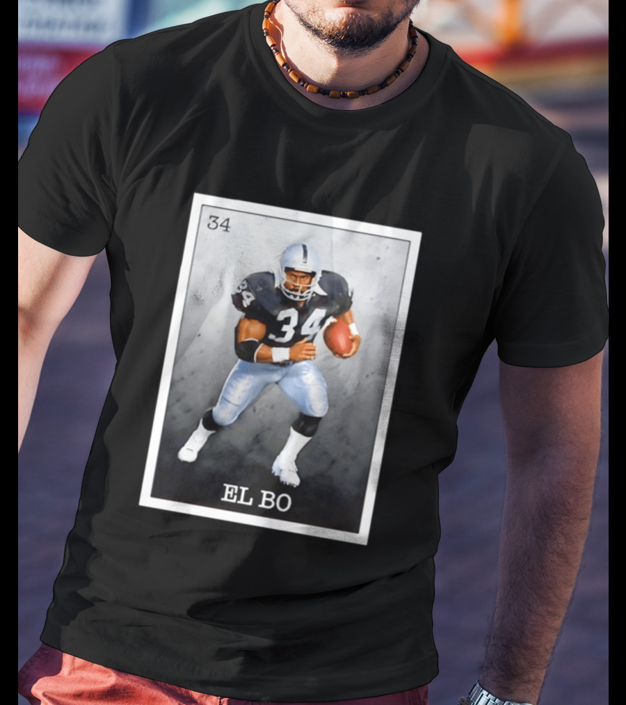 Las Vegas Raiders Football 34 EL BO Jackson T-Shirt