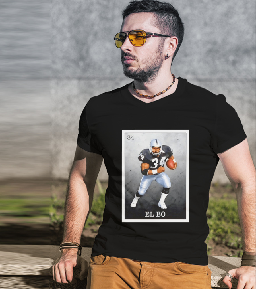Las Vegas Raiders Football 34 EL BO Jackson T-Shirt
