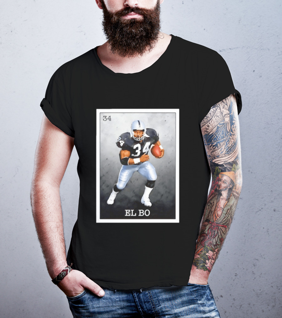 Las Vegas Raiders Football 34 EL BO Jackson T-Shirt
