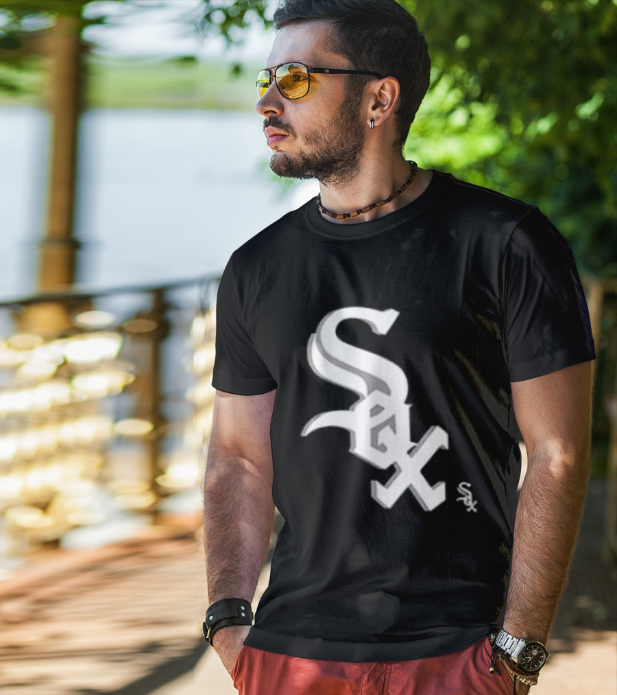 Chicago White Sox Cartoon 2 Sided Sox T-Shirt