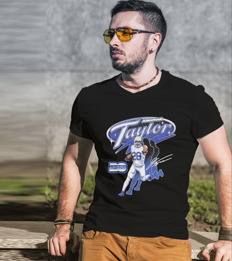 Jonathan Taylor 28 Indianapolis Colts Future Running Back T-Shirt