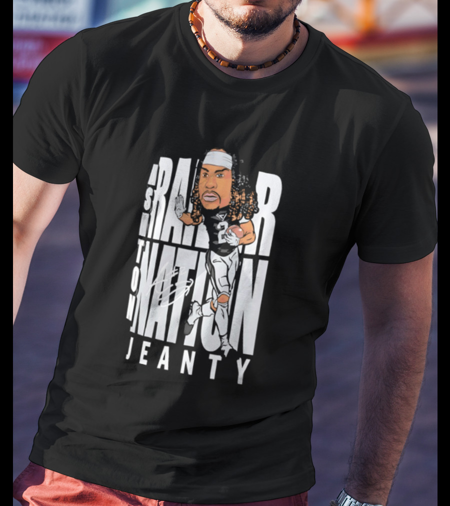 Las Vegas Raiders Raider Nation Ashton Jeanty Caricature T-Shirt