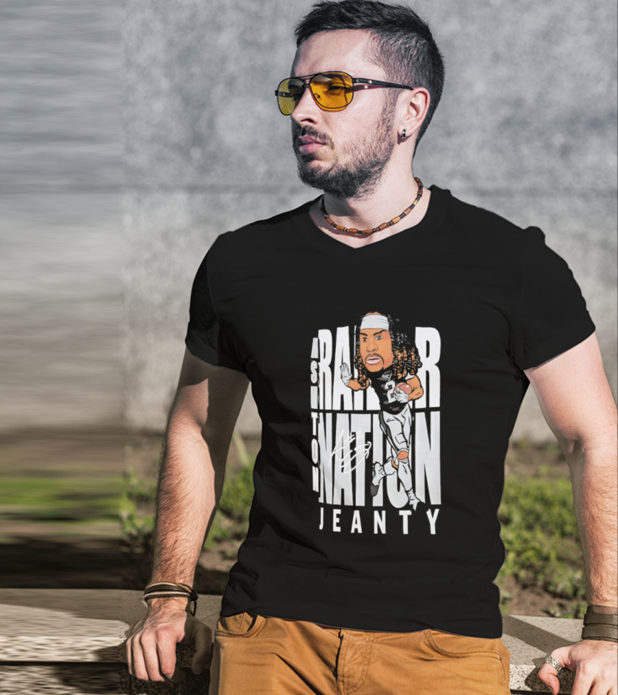 Las Vegas Raiders Raider Nation Ashton Jeanty Caricature T-Shirt