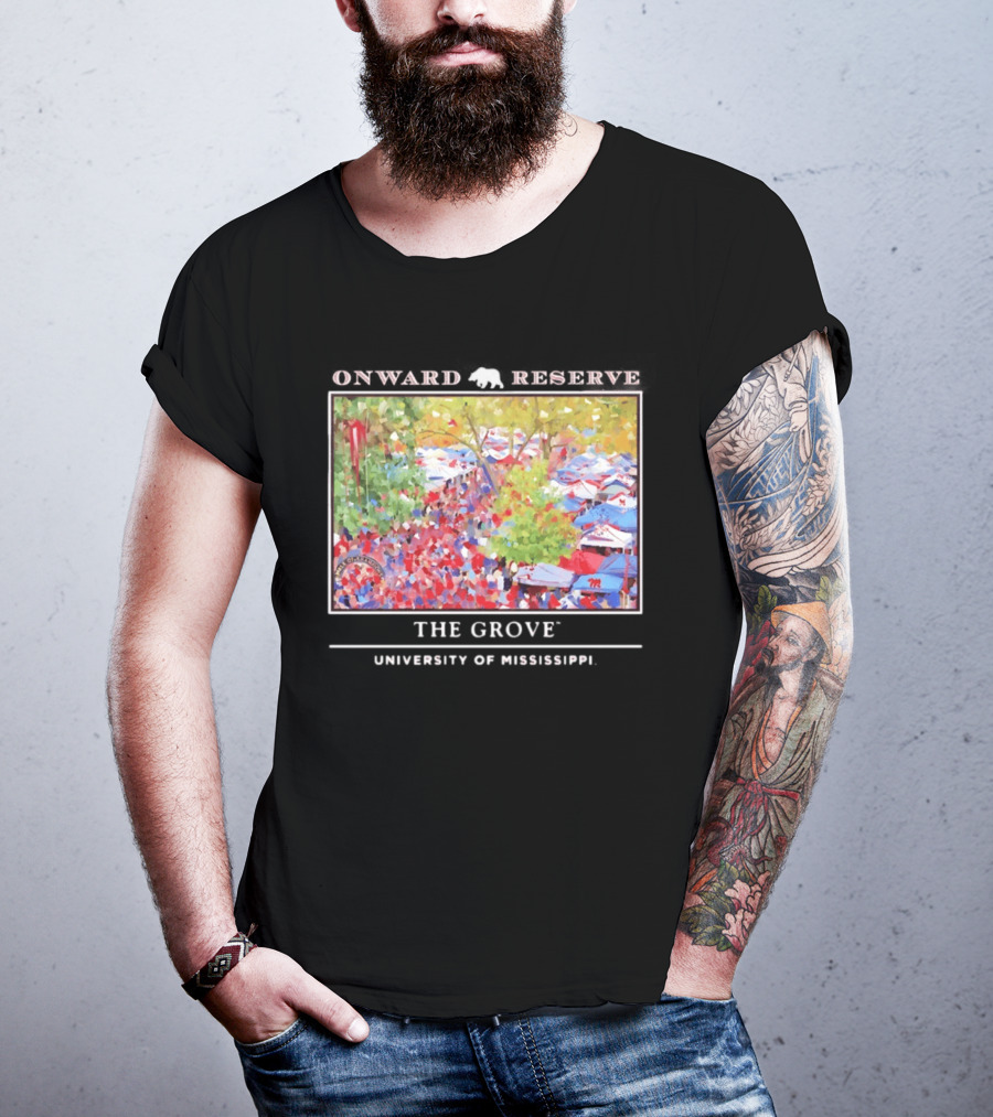 Onward Reserve The Grove University Of Mississippi Tailgate Scene T-Shirt