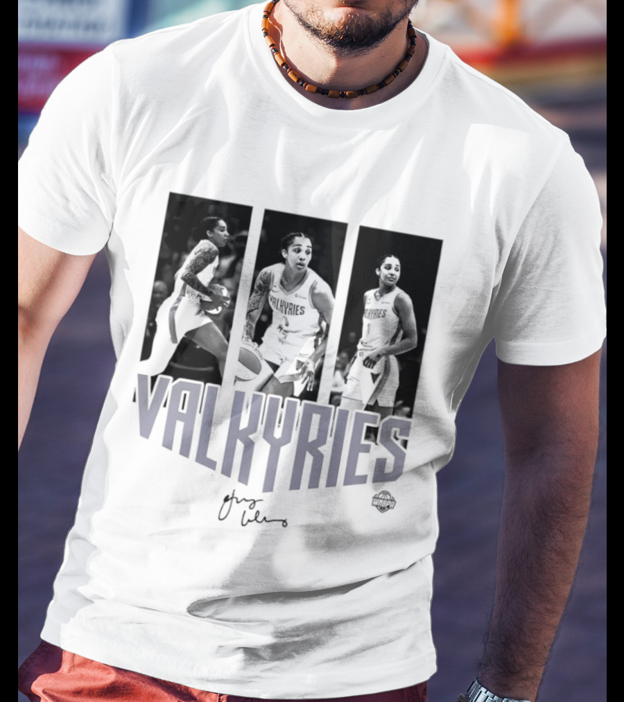 Valkyries Gabby Williams Signature WNBA Player Collage T-Shirt