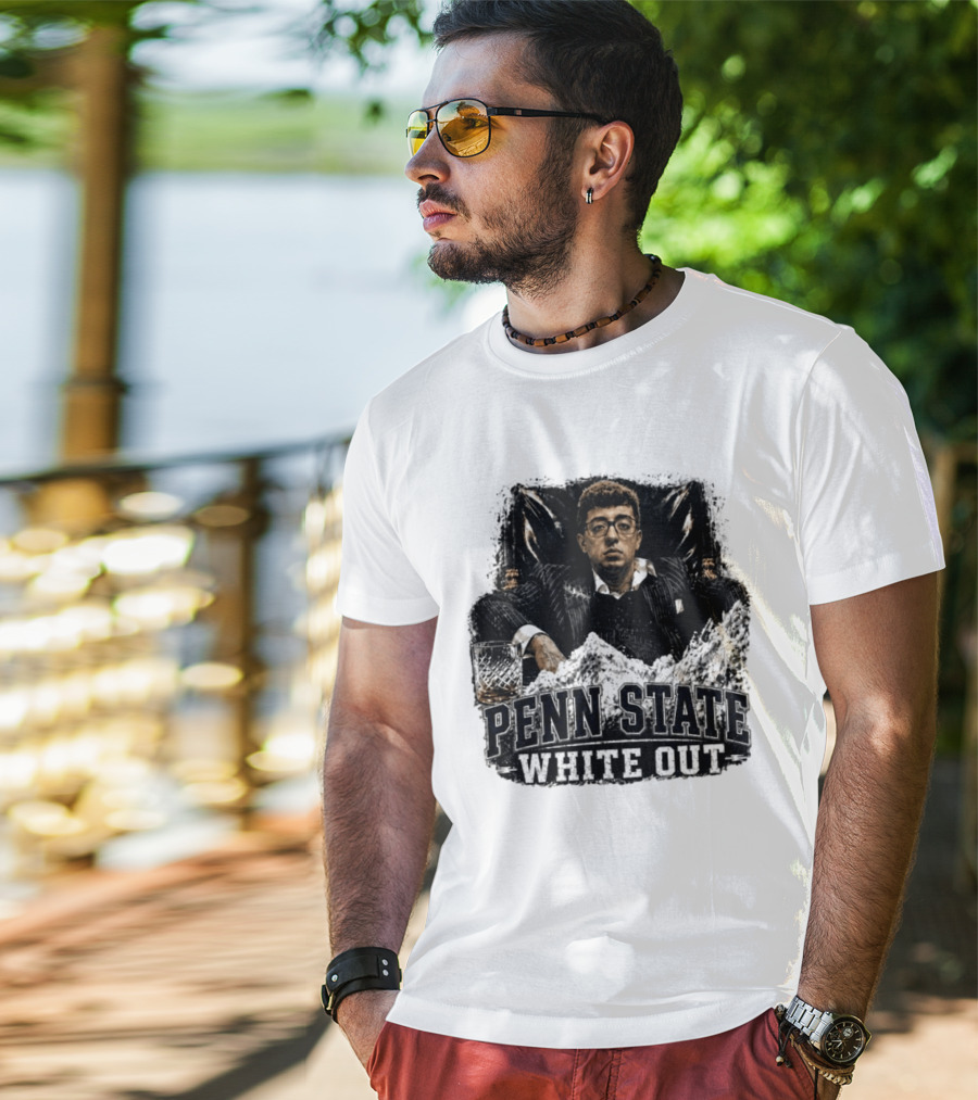 Penn State White Out Pablo Pledge Escobar Mountain Scene T-Shirt