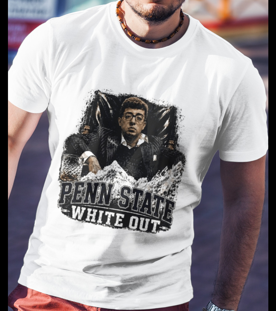 Penn State White Out Pablo Pledge Escobar Mountain Scene T-Shirt
