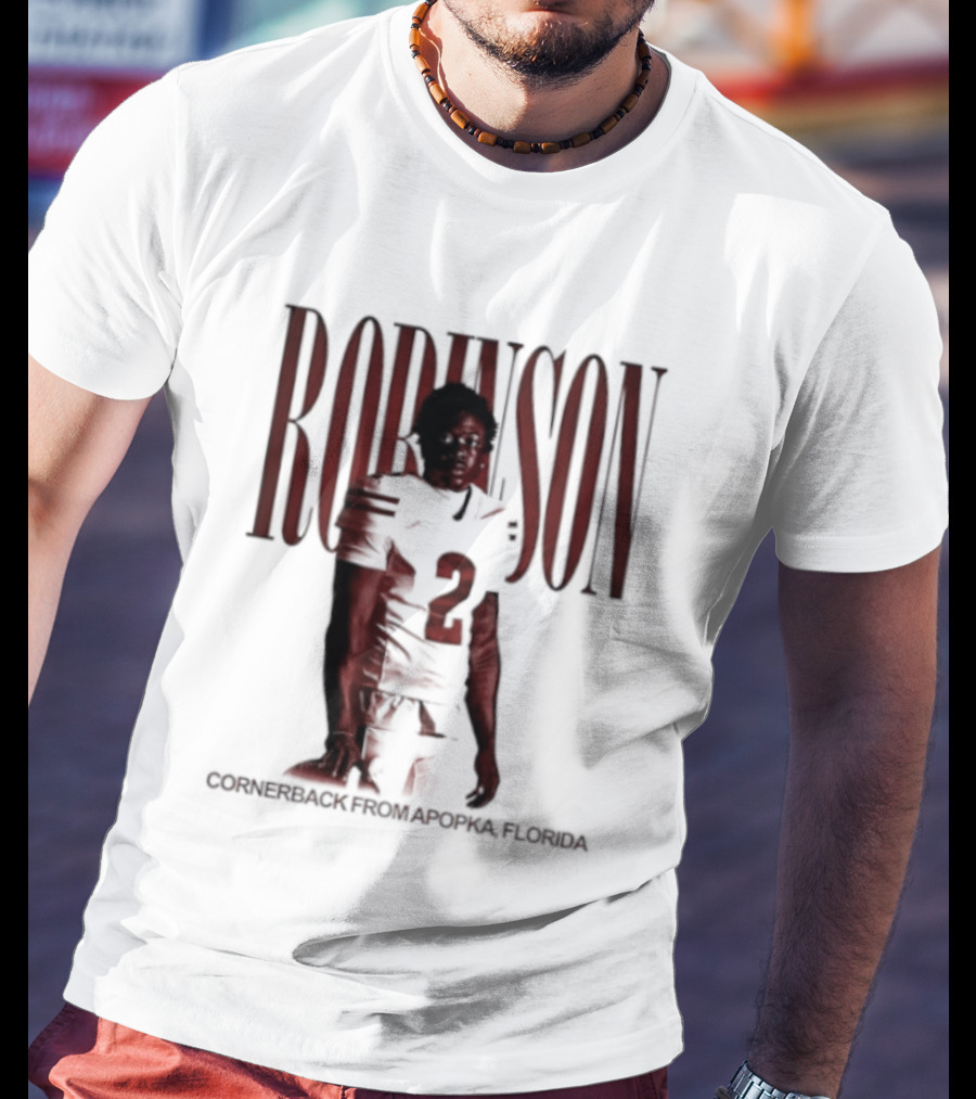 Robinson Football Cornerback From Apopka Florida T-Shirt