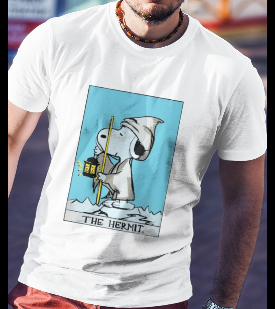 Snoopy The Hermit Tarot Peanuts Charlie Brown T-Shirt