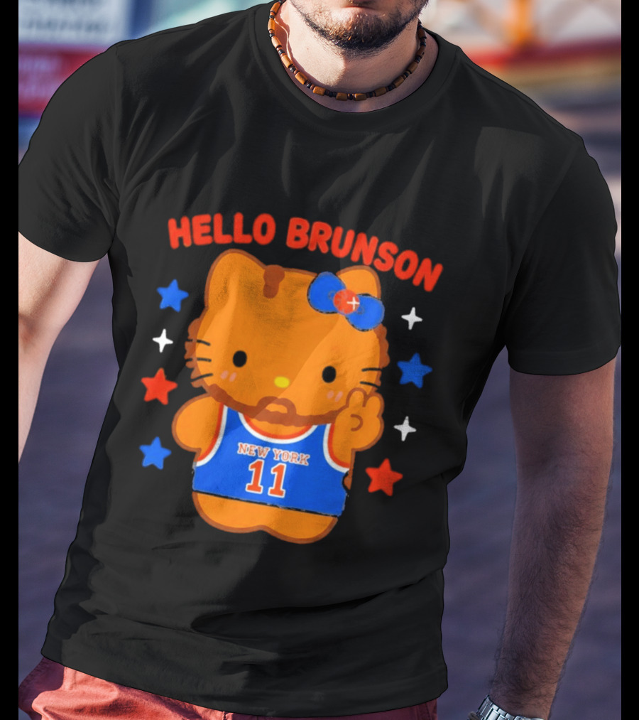 Hello Kitty Jalen Brunson New York 11 Collaboration T-Shirt