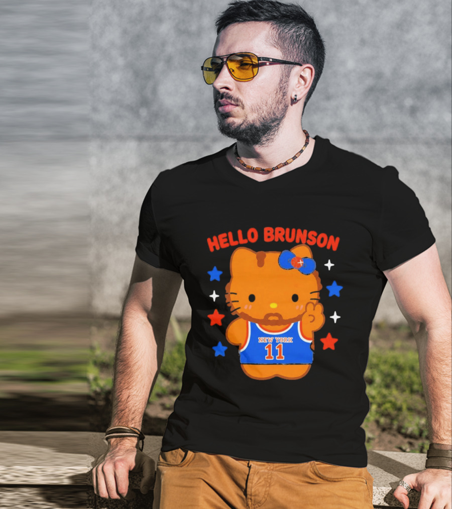 Hello Kitty Jalen Brunson New York 11 Collaboration T-Shirt