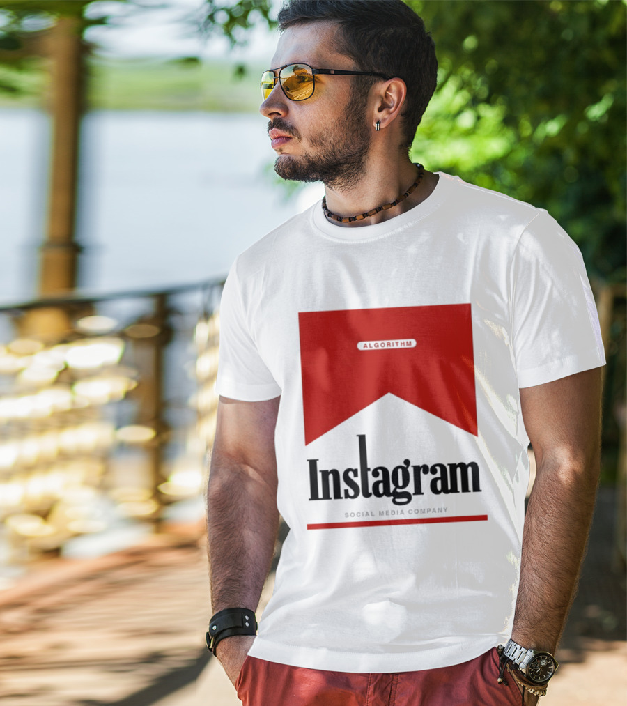 Instagram Social Media Company Algorithm Marlboro T-Shirt