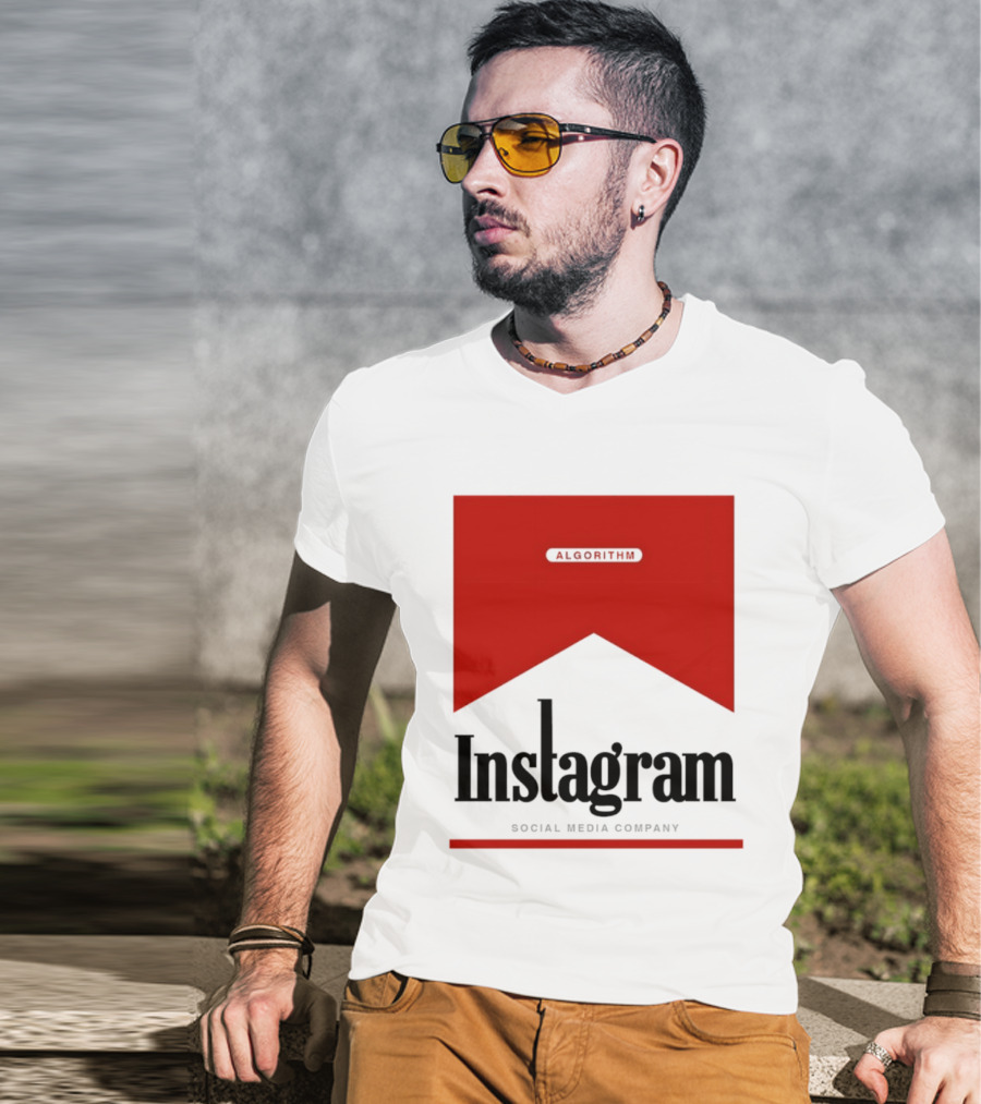 Instagram Social Media Company Algorithm Marlboro T-Shirt
