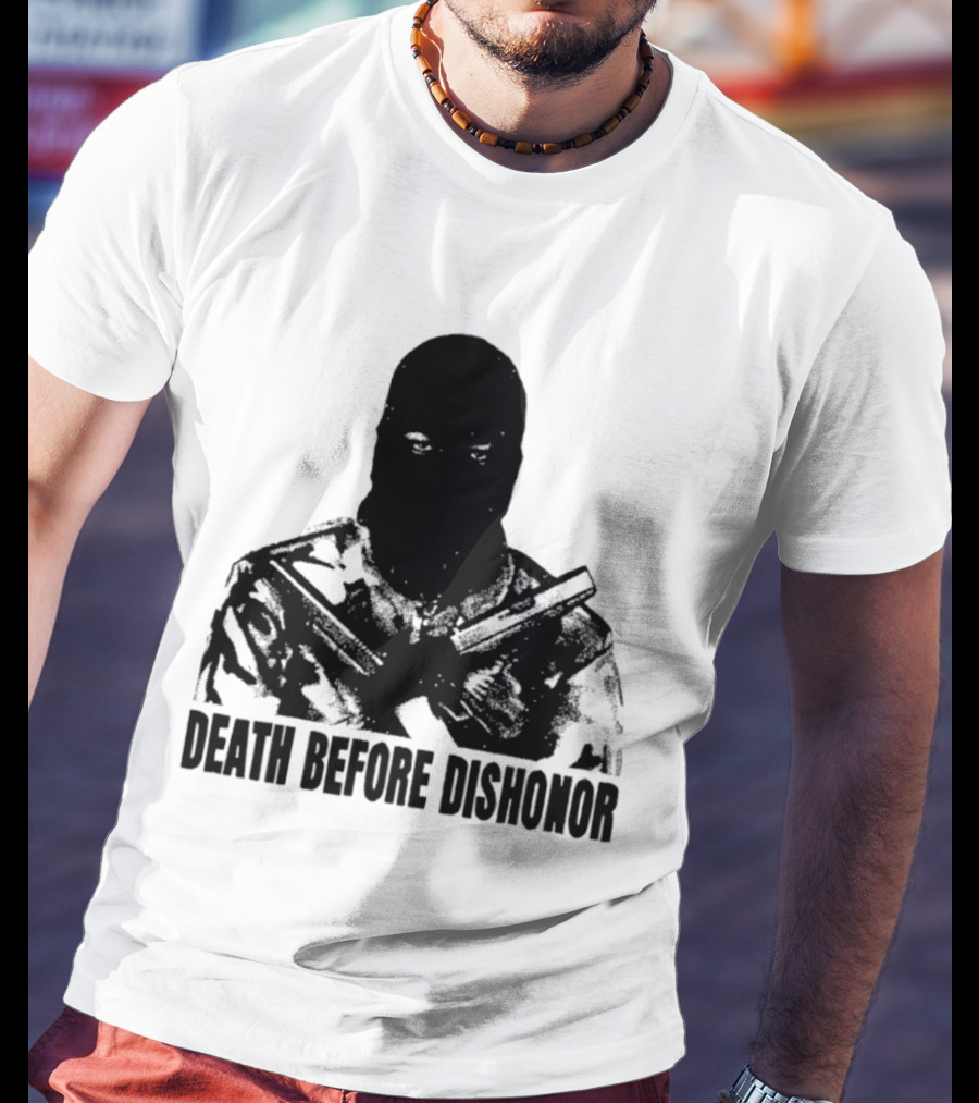 Death Before Dishonor Military Tactical Soldier T-Shirt