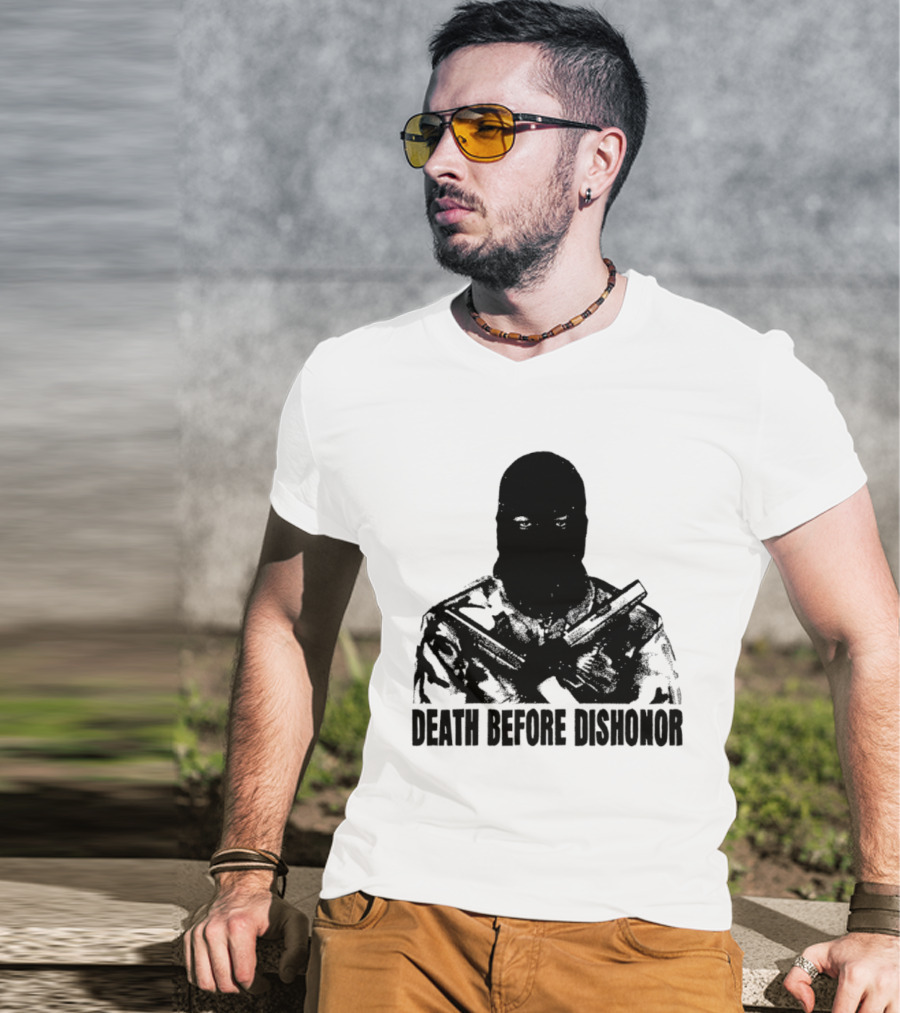 Death Before Dishonor Military Tactical Soldier T-Shirt