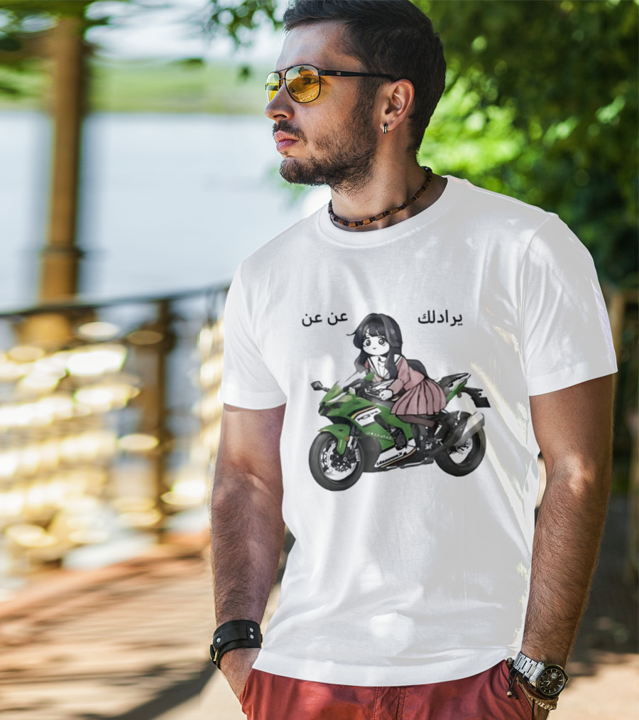 Kawaguri Kaoru Hana Kawasaki Anime Motorcycle Girl YZX 10R T-Shirt