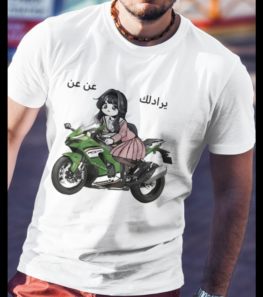 Kawaguri Kaoru Hana Kawasaki Anime Motorcycle Girl YZX 10R T-Shirt