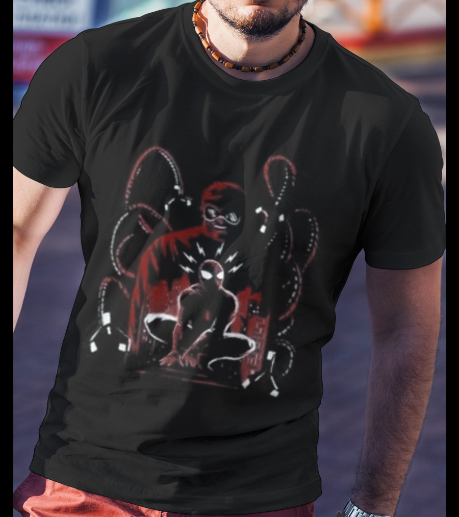 Marvel Spider Man Versus Doctor Octopus Classic Comic Panel T-Shirt