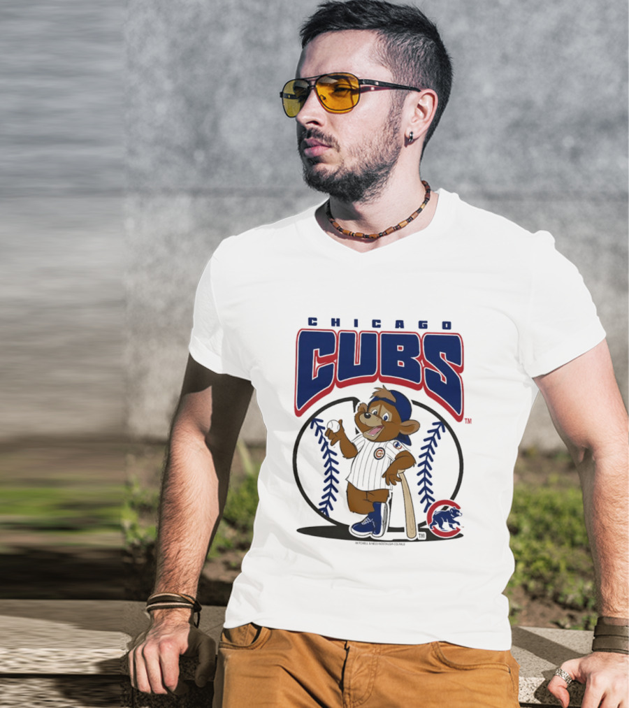 Chicago Cubs Clark The Cub MLB Baseball Character Logo 2026 T-Shirt