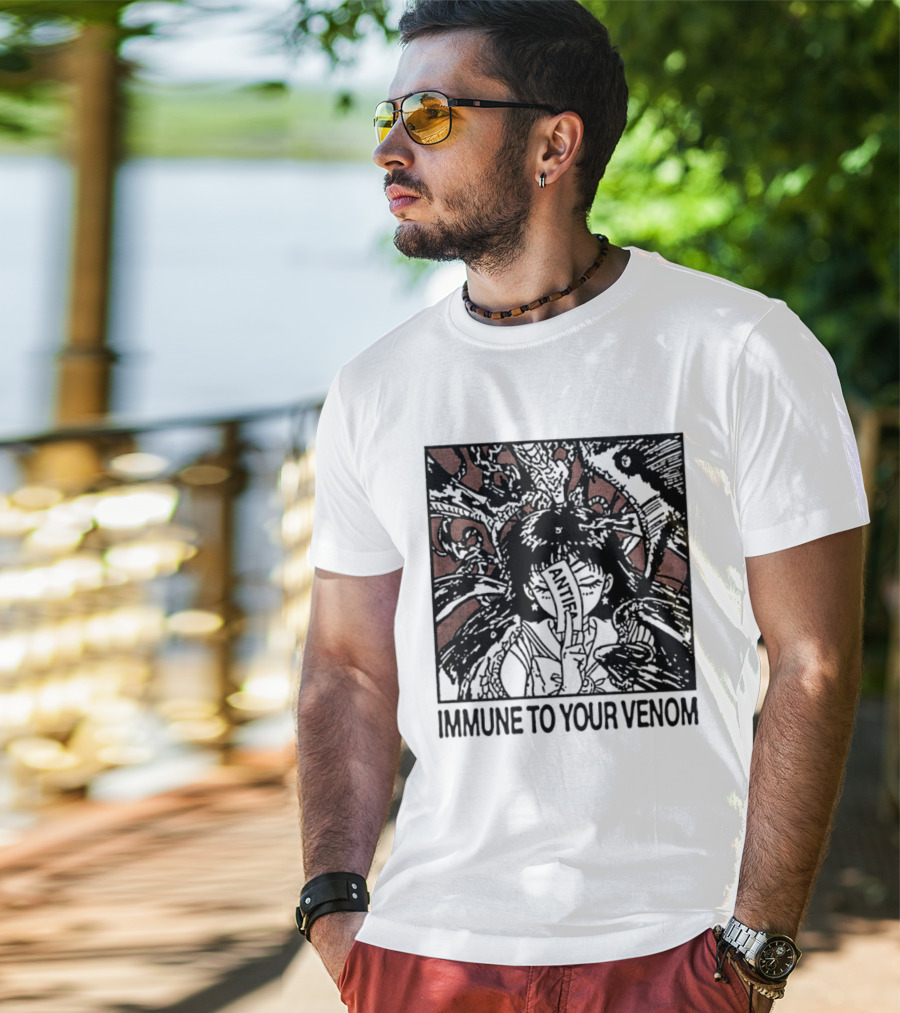 Antifa Immune To Your Venom Antifascist T-Shirt