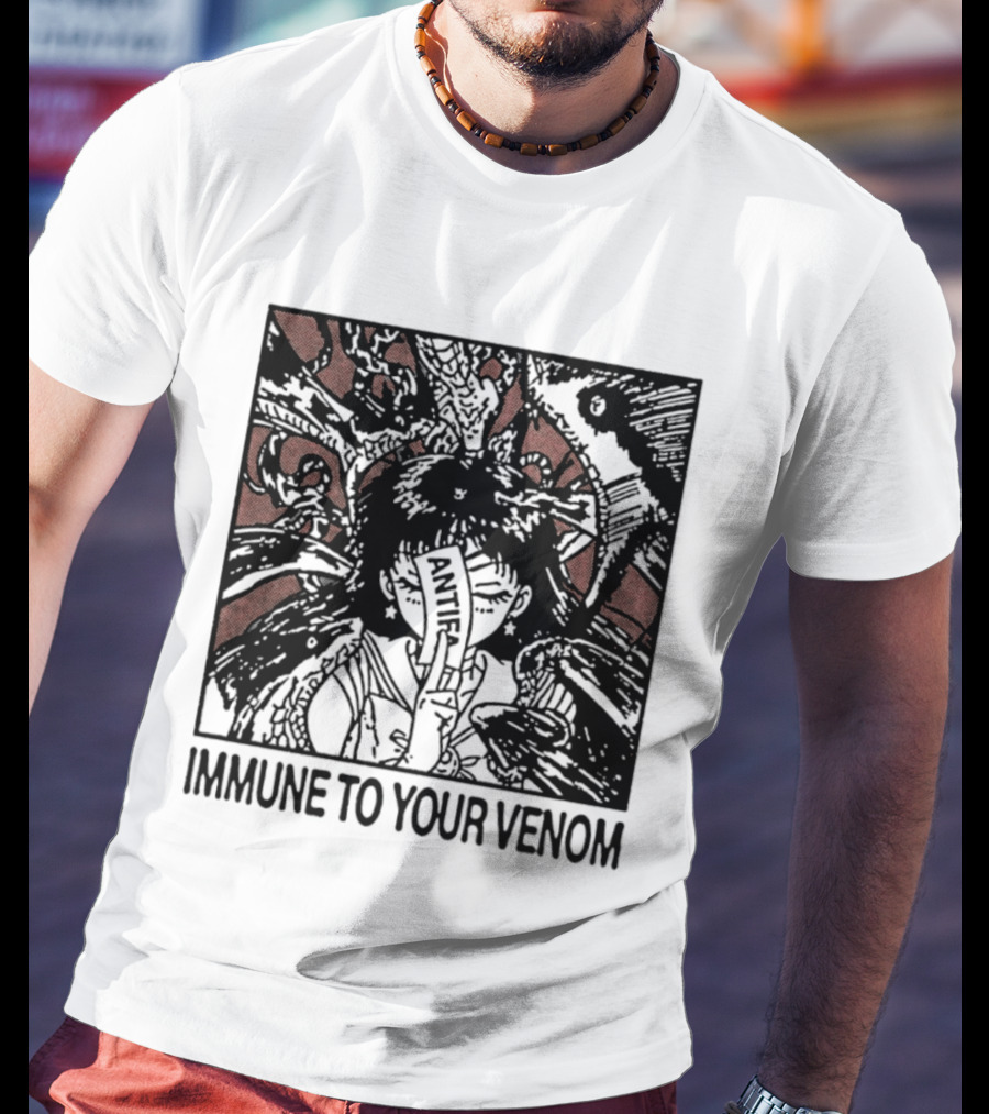Antifa Immune To Your Venom Antifascist T-Shirt