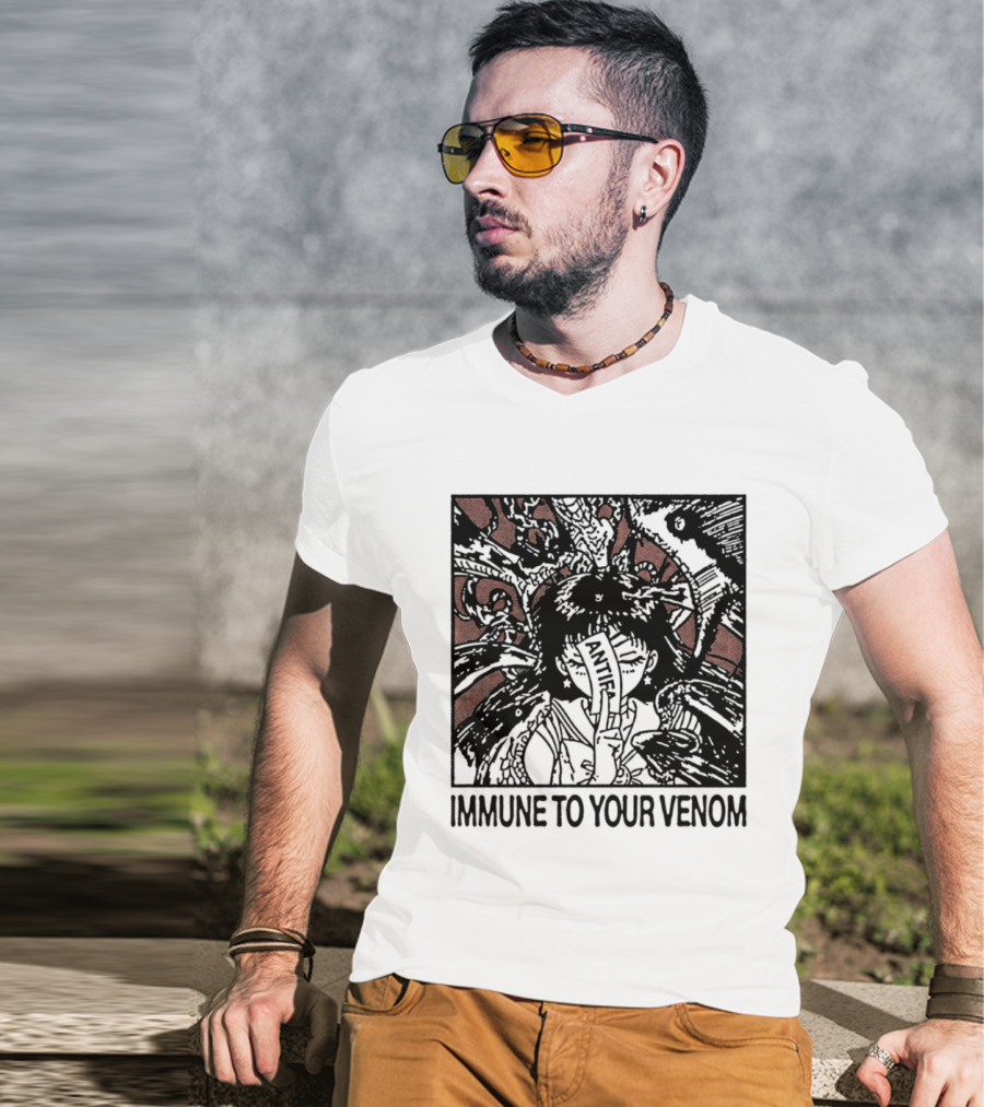 Antifa Immune To Your Venom Antifascist T-Shirt