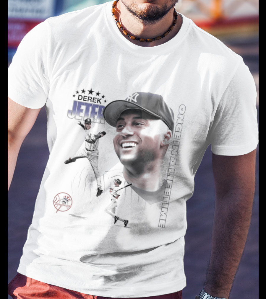 Derek Jeter New York Yankees Once In A Lifetime Baseball Legend T-Shirt