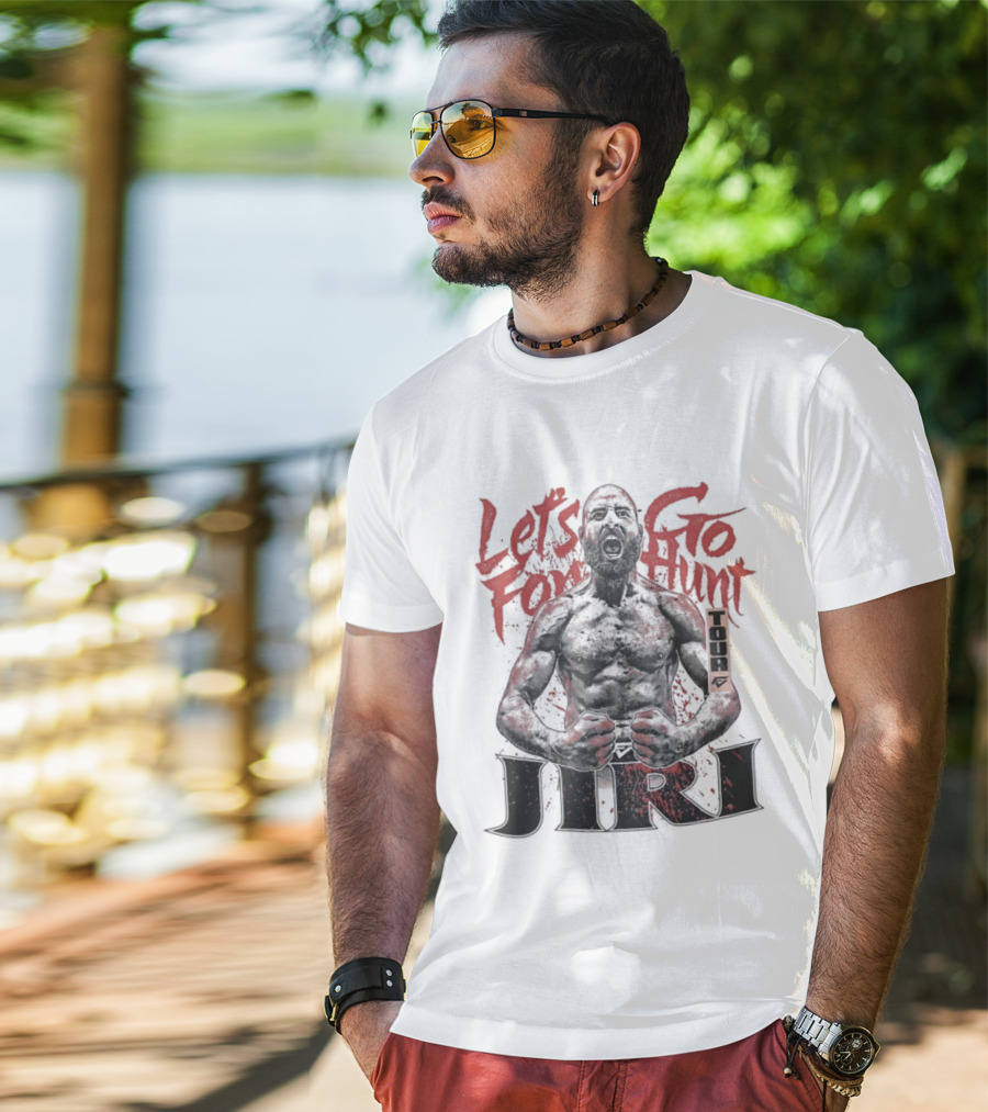 Let's Go For Hunt Jiri Prochazka Text Boxing T-Shirt