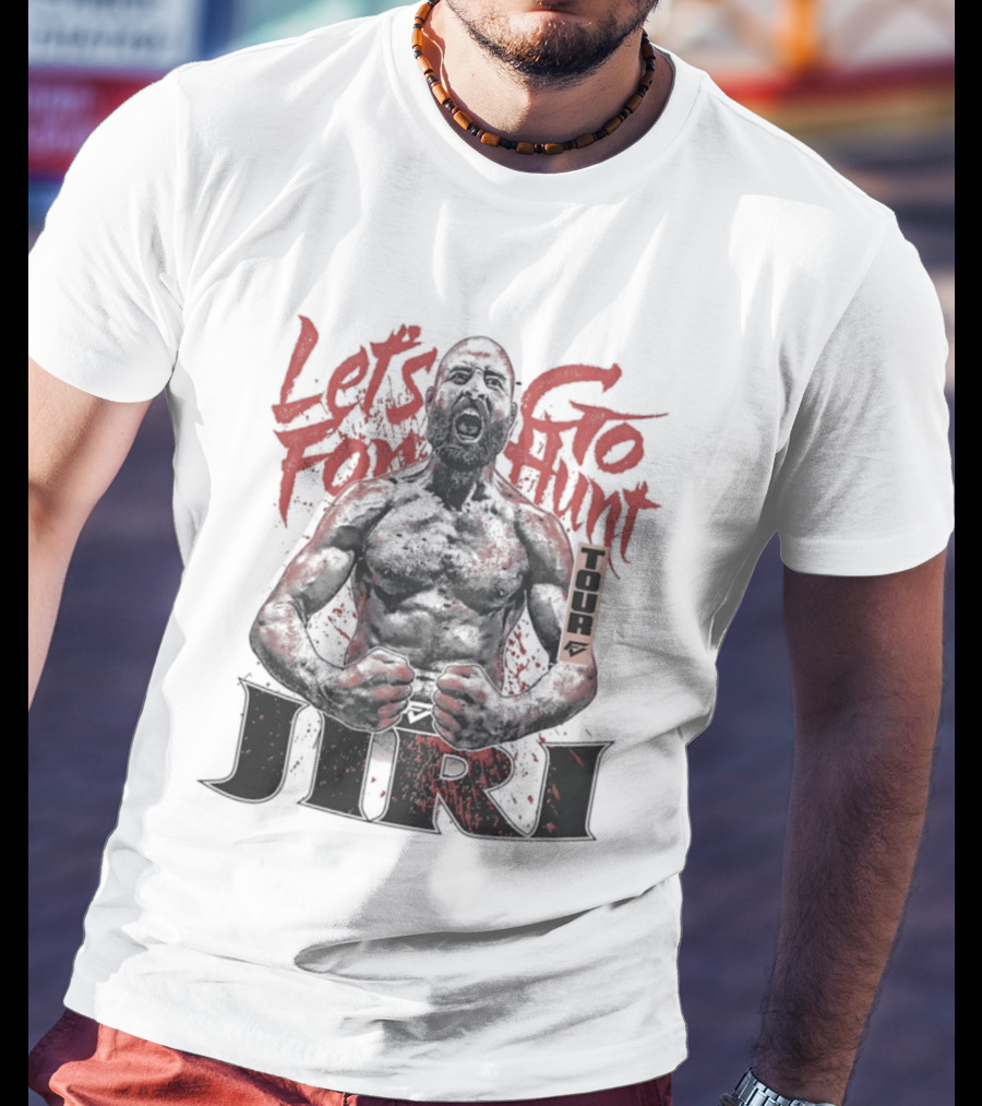 Let's Go For Hunt Jiri Prochazka Text Boxing T-Shirt