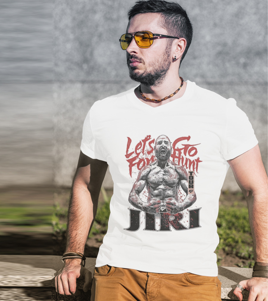 Let's Go For Hunt Jiri Prochazka Text Boxing T-Shirt